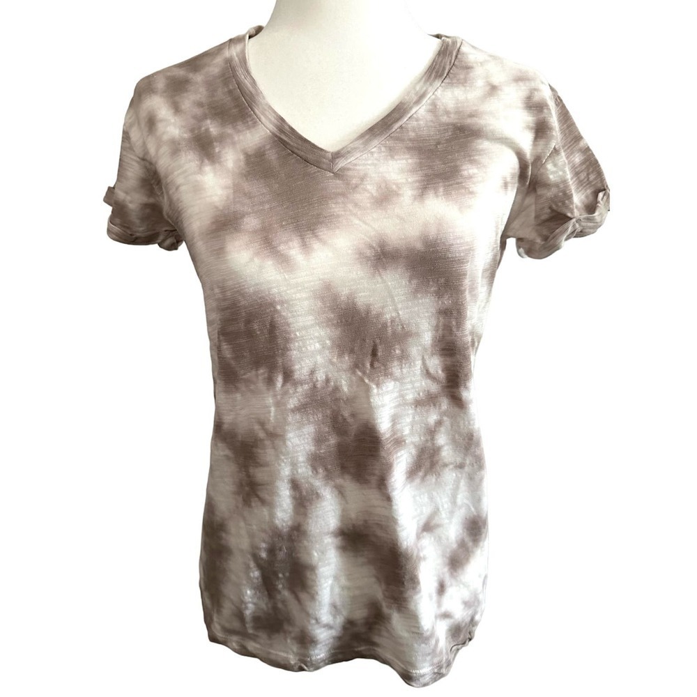 NWT CHASER Revolve Tie Dye Short Rolled Sleeve Top Tee T-Shirt - Sz Small